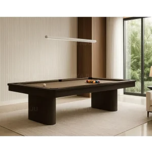 High Quality Modern Craftsmanship Walnut Finish Billiard Table Custom Dining Pool Table with Removable Top