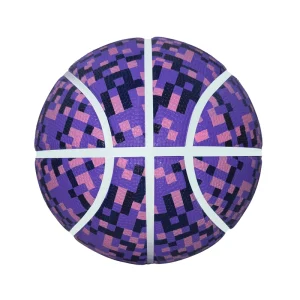 High Quality Multi Color Pattern Size 6 Basketball with Printed Design and Custom Logo Durable Rubber Cover