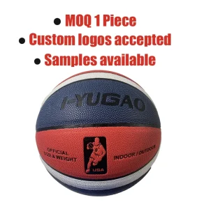 High Quality Official 7 Durable Basketball Custom Logo Indoor Outdoor PU Leather Rubber Bladder Training Match 600 650g