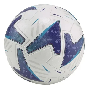 High Quality PU Leather Durable Standard Size 5 Thermal Bonded Panel attached Soccer Ball Football Match Game Custom