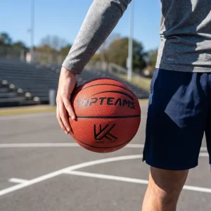 High Quality PU Leather Size 7 Basketball Customizable Logo Colors Durable for Indoor Outdoor Club Training Matches