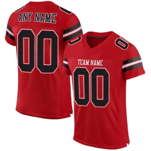 High Quality Polyester American Rugby Wear Uniform Custom Design Sublimation Red Practice Jersey American Football Youth Mesh