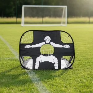 High Quality Portable Black Oxford Cloth Material Outdoor Indoor Kid Football Sports Training Folding Goals Net