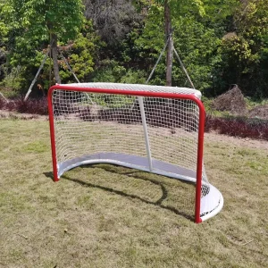 High Quality Portable Junior Goal Street Metal Hockey Goal Ice Hockey Steel Goal Set for Kids Roller
