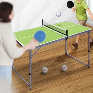 High Quality Portable Professional Table Tennis Set Includes 2 Wooden Paddles and 2 Ping Pong Balls 15g