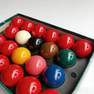 High Quality Resin Pool Table Balls Snooker Set Glossy Finish Professional Grade Multi Color 57.2mm Green Packaging