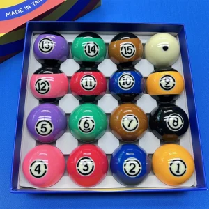 High Quality Resin Professional Pool Balls Complete Set 57.2mm for Tournament Use Snooker & Billiard