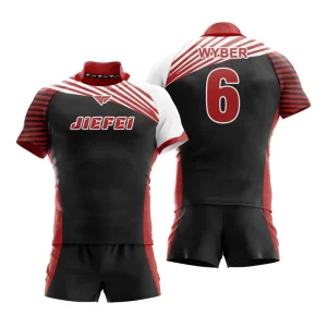 High Quality Reversible Rugby Uniforms Jersey Set Custom Printed Breathable Anti-Bacterial Quick Dry 100% Polyester Design Your