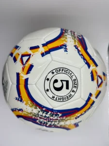 High Quality Size 5 Machine Stitched Lightweight Indoor Outdoor Soccer Ball Customized Logo Design PU Rubber Material Training