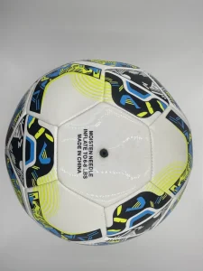 High Quality Size 5 Machine Stitched PVC Leather Football Lightweight Durable Eco Friendly Comfortable Training Strong Rebound