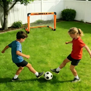 High Quality Soccer Goal 120*90cm Small Foldable Goal for Kids Backyard Indoor Outdoor Children’s Ideal Toy