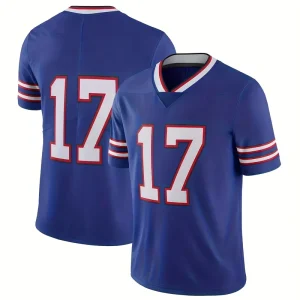 High Quality Stock Embroidered Stitched Rugby Uniform Blue Breathable American Football Jersey Uniform