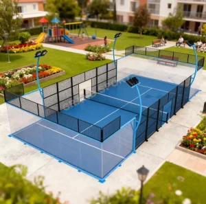 High Quality Super Panoramic Padel Court Outdoor Indoor Padel Court Competitive Price Paddle Tennis Court for Padel Projects