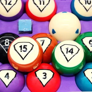 High Quality TV Pool Balls 16A Billiard Ball in 57.2mm 16PCS of Set