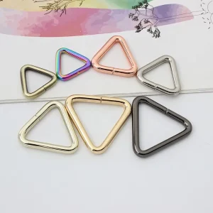 High Quality Zinc Alloy Metal Triangle Ring Buckle Split Ring Bag Hardware Accessories for Bag
