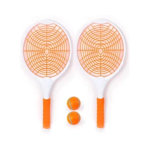 High Quantity Kids Tennis Toys Set with Ball Outdoor Beach Games Plastic Tennis Racket