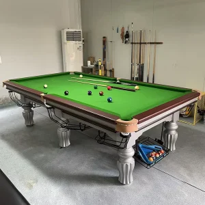 High grade Billiard Table Standard Adult Home Marble Commercial Ball Room Bluestone Slab Black Eight