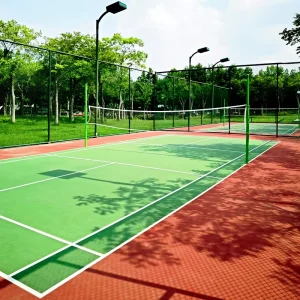High-quality Golf Synthetic Grass 10m*20m UV-resistant Blue Artificial Grass Padell Tennis Court Sports Field Equipment