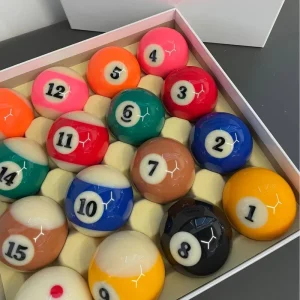High-quality Phenolic Resin Pool Billiard Balls Complete Set Large Size 57mm Sixteen Colors Factory Direct Sale
