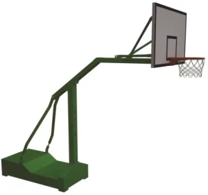 High quality outdoor portable basketball hoop with tempered glass backboard movable basketball hoop and stand