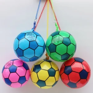 HoInflatable Toy PVC Elastic Ball Children’s Football Practice Inflatable Thickened Chain Ball