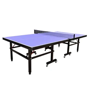 Home Indoor Foldable Table Tennis Table with Wheels Standard Competition Single Player Folding