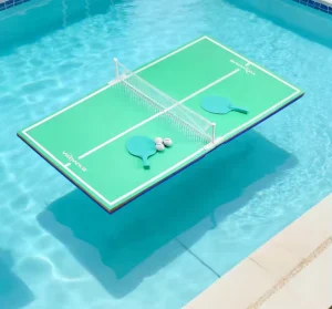 Hot Pool Floating Table Tennis Game Set Sturdy Water Ping Pong Platform with Accessories for Family Pool Parties