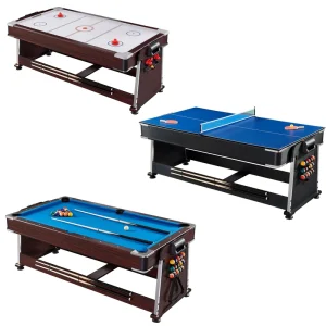 Hot Selling 4 in 1 Multi Function Combo Game 7ft Pool Billiards Table with All Accessories