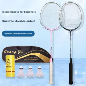 Household Adult Unisex Carbon Fiber Composite Moderate Hardness Lightweight Training Badminton Racket