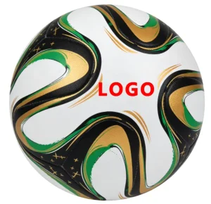 Huandong Custom Logo Thermal Bonded PU Durable Indoor Outdoor Soccer Ball Size 3 4 5 High Quality Official Match Training