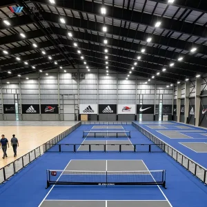 ISO Certified Multi Span Clear Span Steel Structure Building High Strength Sports Complex