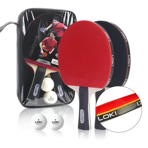 ITTF Approved Professional Table Tennis Racket K1000 Ping Pong Paddle Set Paleta De Ping Pong