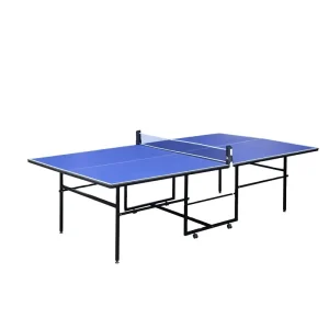 IUNNDS Full Size Professional Movable Foldable Table Tennis Table MDF+Steel Construction CE Certified Indoor Outdoor Use 12mm