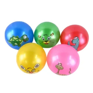 In Stock PVC 50g Cartoon Animal Balls with Different Colors for Kids Playing