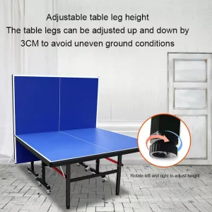 Indoor Movable Table Tennis Table Professional Ping Pong Table with Wheels for School Home Gym Training Exercise