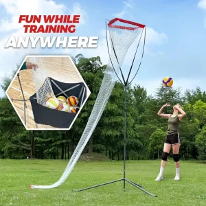 Indoor Outdoor Adjustable Volleyball Spike Trainer Serving and Hitting Practice Equipment for Solo Training