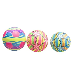 Indoor Outdoor PVC Water Balloons with Star Patterns Inflatable Beach Ball Toy for Pool Beach