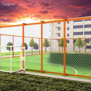 Indoor Outdoor Soccer Cage Futsal Boundary free Football Court for Sport Club with Interlocking Floor and Metal Fencing
