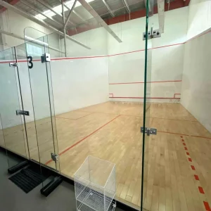 Indoor Outdoor Squash Court With Tempered Glass & Wood Flooring Portable Squash Court Installation Team Available