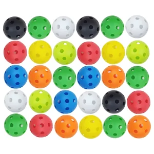 Indoor Pickleball 26 Holes USAPA Approved Durable TPE Colorful Airflow Hollow Floor Ball Pro Player Daily Practice