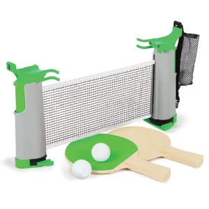 Indoor Portable Table Tennis Set Complete Portable Ping Pong Set Includes Ping Pong Paddles Balls and Net