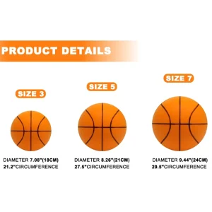 Indoor Silent Ball 9.4inch Soft PU Foam Bouncing Silent Workout Basketball Ball for Quiet Exercise with Custom Logo