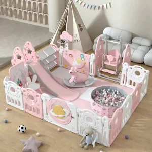 Indoor Toddler Fence Child Ball Pool Safety Removable Fence Baby Play Yard Plastic Baby Protection Fence Safety Kids Playpen