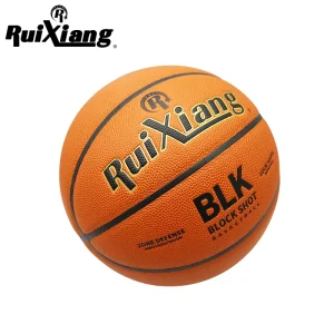 Indoor Training Basketball Ball Custom Logo Printed Ultra Fine Fiber PU Cover Natural Rubber Bladder Durable Size 7