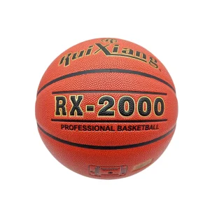 Indoor Training Basketball Custom Logo Printed Ultra-Fine Fiber PU Leather Natural Rubber Bladder 580-620g Size 7