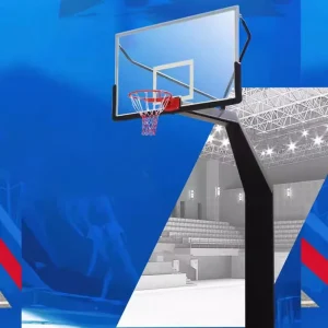 Indoor and Outdoor Underground Basketball Rack for Basketball Court Adjustable Basketball Hoop Stand