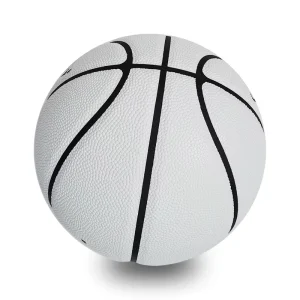 Inflatable Ball Customized No Logo White Basketball PU Leather Outdoor Indoor Basketball Official 29.5