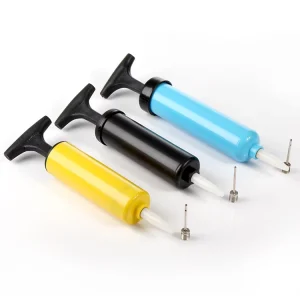 Inflatable Basketball Mini Double Balls Inflator 8inch Hand Pump Black Air Pump Football Soccer Ball with Inflation Needle
