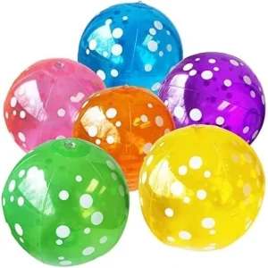 Inflatable Beach Ball 10 Inch Swimming Pool Balls Bouncy Pink Beach Ball Floating for Summer Beach Pool Party Favor