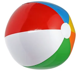 Inflatable Beach Balls 20 Inch Pack of 12 Rainbow Colored for Pool Party Summer Water Fun and Birthday Parties